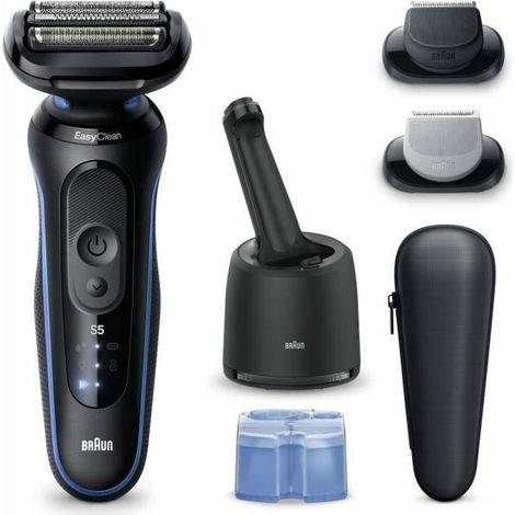 Rasoi elettrico BRAUN Series 5 - Nero e blu - Autonomia 50 minuti - Carica rapida 5 minuti (1/5)