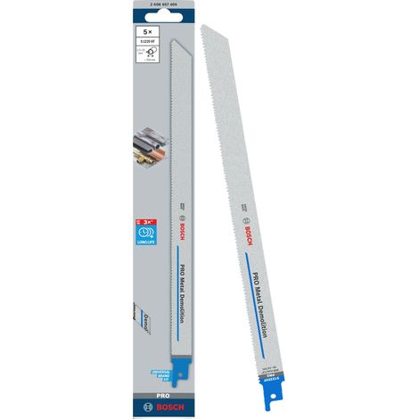 BOSCH S1225VF (pkt of 5) Heavy for metal 300mm 10/14TPI