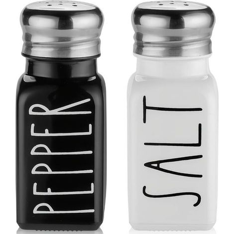 Set di 2 barattoli per spezie, barattoli per spezie da cucina, barattoli per spezie in acciaio inox, barattoli per spezie originali per picnic e barbecue, utensili da cucina - Crezuo