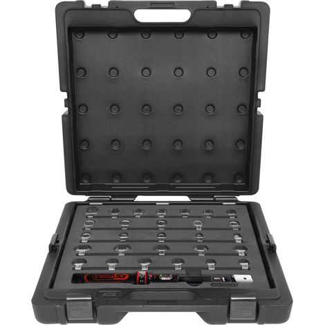 Kstools – Coffret clé dynamométrique 10-50 Nm 9x12 mm – Verrouillage rapide – 11 douilles 7-17 mm – Tête cliquet 3/8" (1/3)