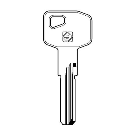 CHIAVE PUNZONATA MG MONTI MG9 SILCA - OTTONE NICHELATO- 5 pezzi