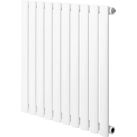 Oval Single Column Radiator - 600 x 600mm - White (1/5)