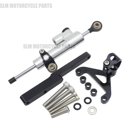 Modification parts for Honda CB1000R 2008-2016 motorcycle: shock absorber stabilizer and titanium ruler. (1/4)
