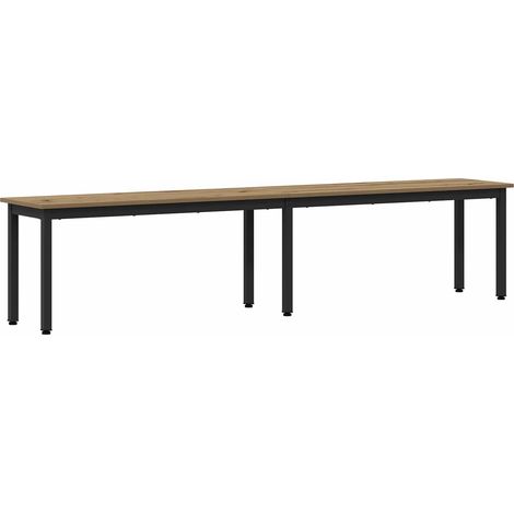 Banco Roble artisan 200 x 35 x 45 cm Madera de ingeniería vidaXL