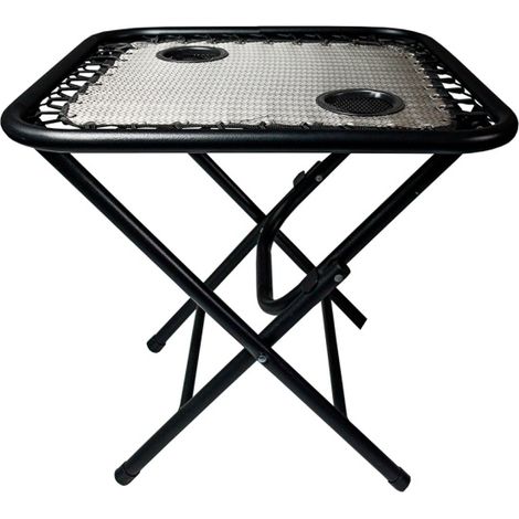 Aga Campingtisch MR47TB – Klapptisch 50x50x50 cm mit 2 Getränkehaltern – faltbar, stabil & wetterfest – kompakt für Camping & Reisen