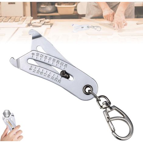 Portable Thread Size Checker Keychain - Bolt & Nut Finder Tool with Metric/SAE, 2025 Upgrade Precision Bolt Diameter Checker and Nut Identifier for Quick Hand Measurements (1pcs)
Brand: Generic (1/4)