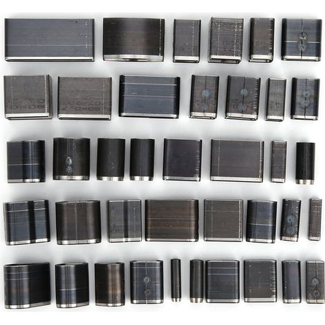 Ensemble de 39 emporte-pièces pour trous creux, outil de perçage pour ceinture en cuir court, ovale, rond, carré (1/5)