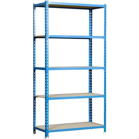 Simonrack Moderne Regale blau Holz 5 robuste Ebenen