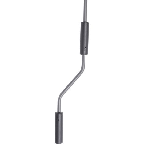 Storelle à bras articulé 300x120 cm, pare-soleil réglable en hauteur, auvent de balcon sans perçage, avec manivelle, protection UV, store terrasse extérieur gris (1/5)