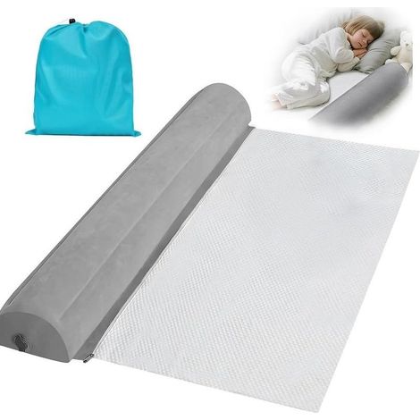 – Protection anti-chute gonflable 130 cm – Barrière de lit portable et pliable – PVC non toxique – Installation rapide en 30 secondes (1/5)