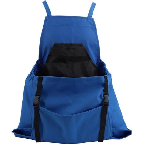 Tablier de Jardinage avec Poches Sac de Cueillette de Fruits Sac de Récolte de Légumes pour Cueilleur de Fruits Bleu (1/5)