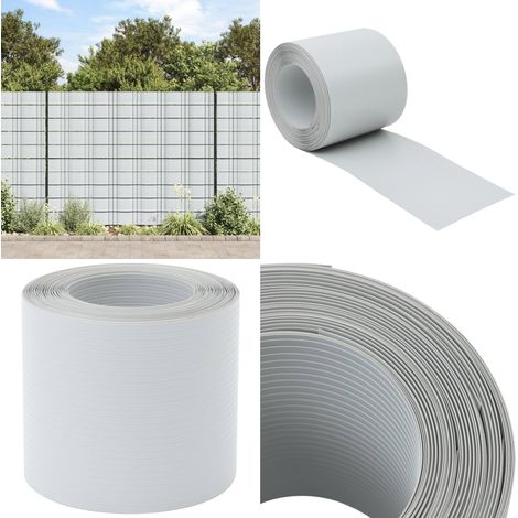 Brises-vues de jardin 10 pcs gris clair 252,5x19 cm PVC - Brise Vue Jardin - Clôture Décorative - Écran De Confidentialité - Pare-vue Extérieur - Protection Solaire - Home & Living (1/5)