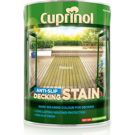 Cuprinol Anti Slip Decking Stain - Natural - 5 Litre