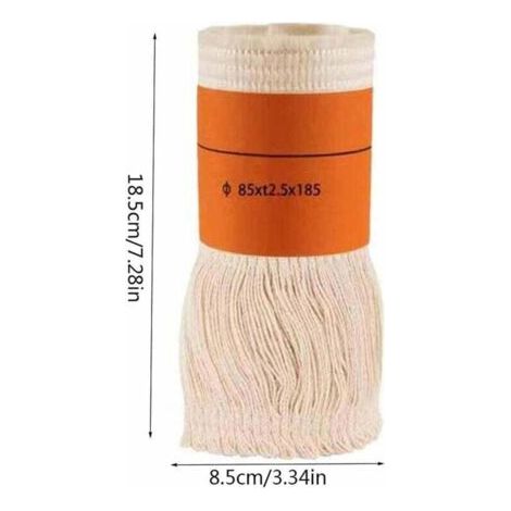 BUNTHAUS PA Mèche Chauffage Kérosène Fibre Verre 85x2.5x185mm et 9.5x2.5x18mm