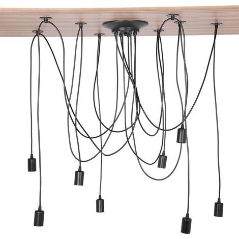 Industrial 8-head pendant light, vintage style, ceiling light (1/5)