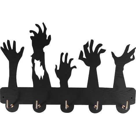 5-teiliges Kleiderhaken-Set aus Holz für Halloween-Dekorationen (1/3)
