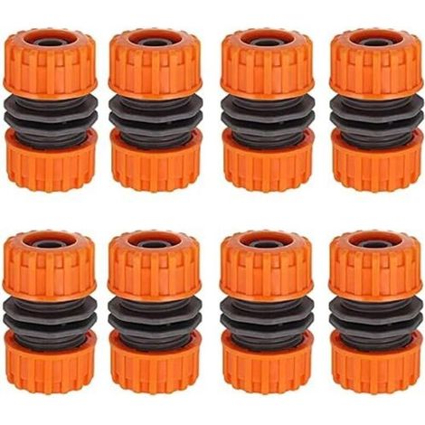 CSPARKV Lot de 8 Connecteurs Rapides Raccord Connecteurs de Pantalon Double Plug Pour Pantalon de Jardin Joint de réparation à 4 points (1/4)