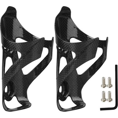 Juego de 2 portabidones ultraligeros de fibra de carbono para bicicletas de carretera y de montaña. (1/5)
