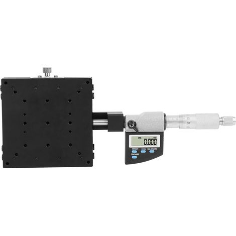 Table de positionnement micrométrique SEMX100-AC axe X, précision 0,001 mm, platine coulissante croisée pour réglage fin (1/5)