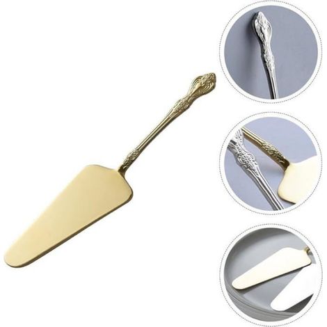 Pelle À Gâteau - Acier Inoxydable - Bord Dentelé - Pour Découpe Et Service De Pizzas Et Pâtisseries - 1 Pièce (1/4)