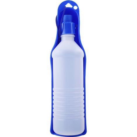 Bouteille d'eau de voyage pour chien Love Pet Dog, fontaine à eau pour chiot (500 ml, bleue) (1/5)