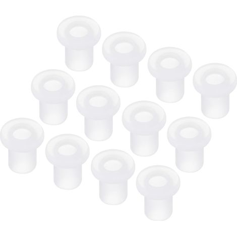 50Pcs Passe Fils en Caoutchouc en Forme de T Diamètre de Montage 5mm, ID 3mm, Hauteur 8.5mm Transparent Protection d'Étanchéité Passe-Câbles Flexibles pour Tuyau de Câble (1/5)