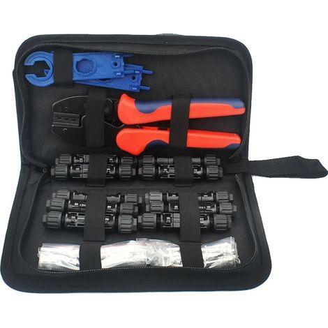 Kit d'outils photovoltaïques, Pince à sertir, Clés à connecteur, LY-2546B (1/2)
