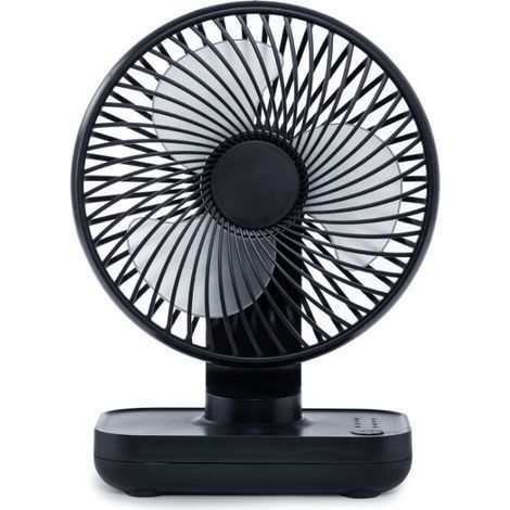 Mini ventilatore da scrivania, piccolo ventilatore USB silenzioso, batteria ricaricabile 4000 mAh, 4 velocità, ventilatore da tavolo portatile per casa, ufficio e viaggi (1/5)