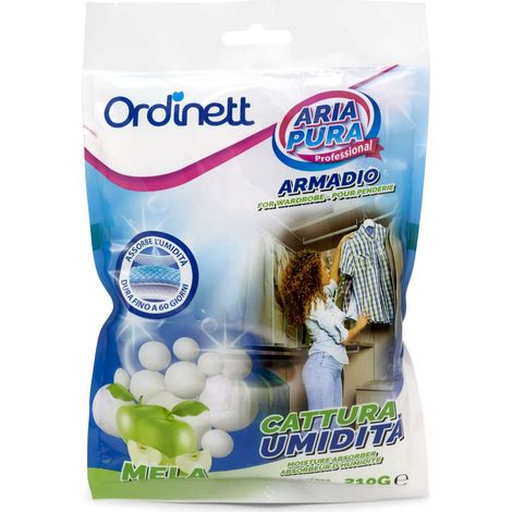 Déshumidificateur Cristaux pour Armoire/Intérieur Parfum Pomme 210 gr Élimine l'humidité et les mauvaises odeurs (1/5)