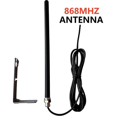 Antenne Externe 868 MHz, Extension de Portée Jusqu’à 200 m, Connecteur SMA Mâle, Pour Portail, Porte de Garage, Système d’Alarme, Domotique (1/5)