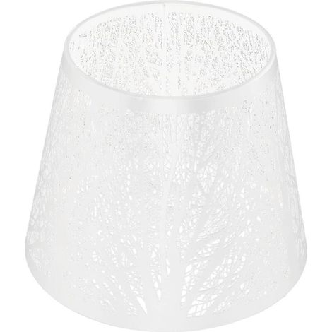 Tree-shaped lampshade, metal lampshade, small openwork metal lampshade, modern style lamp cover for bedside table chandelier, white (1/5)