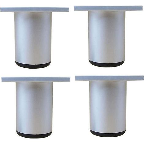 4 Pcs Pieds Table De Rglable 6cm Pieds De Meuble Remplacement En Mtal Avec Vis (1/5)
