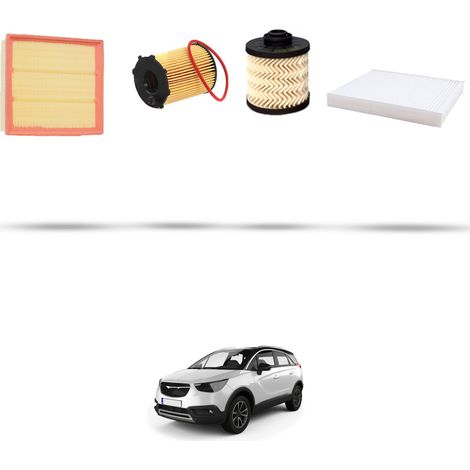 Kit tagliando 4 filtri compatibile con Opel Crossland X (P17) 1.6 Diesel 73kw dal 2017 (1/5)