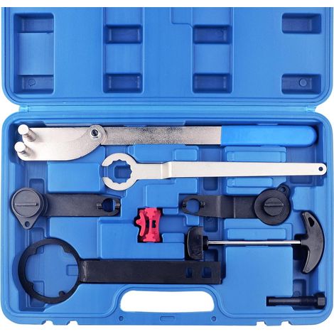 Synchronization tool kit for 1.0, 1.2, and 1.4 TSI and TFSI engines, compatible with EA211 engines for Audi, VAG, Seat, Skoda, and VW Jetta.