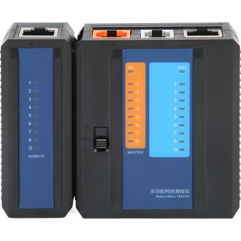Testeur de Câble Réseau RJ45 - Outil Polyvalent pour Câbles RJ11, RJ12, CAT5 à CAT8 (1/5)
