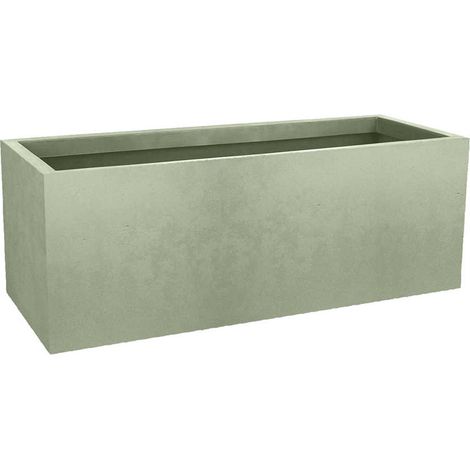 Jardinière rectangulaire Basalt Up 80 x 30 x 30 cm - 57 L - Vert amande - Eda