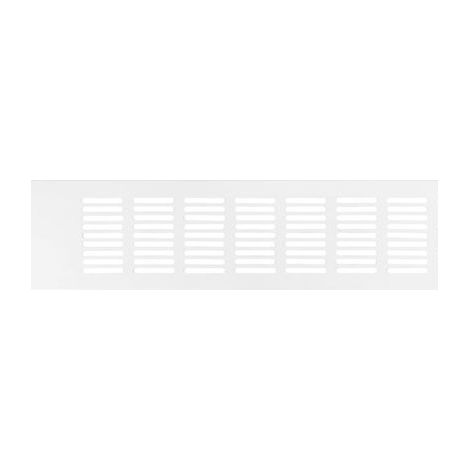 Grille de ventilation blanche 50 x 400 mm. 1 grille décorative en alliage d'aluminium. grille de ventilation. grille de dissipation thermique (1/4)