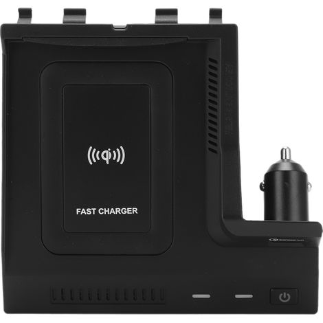 Support de téléphone sans fil pour voiture avec chargeur rapide QC3.0, port USB, compatible Mercedes-Benz Classe C 2015-2020. (1/5)
