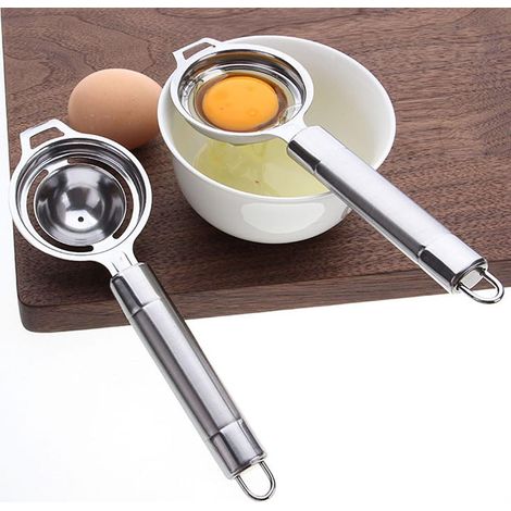 séparateur d'œufs en acier inoxydable, passoire de cuisine (1/5)