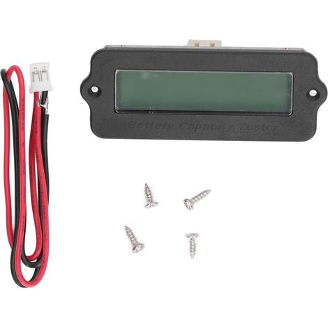 Moniteur de batterie lithium-ion 3S, affichage numérique HD rétroéclairé jaune, indicateur de capacité et tension, boîtier ABS étanche (1/5)