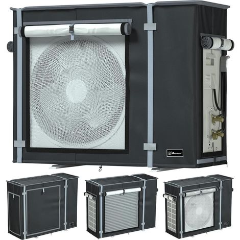 Außenabdeckung für Klimaanlagen – 1 Stück – 420D Oxford-Gewebe – wasserdicht und UV-beständig – für Klimageräte – 86 x 35 x 60 cm (1/5)