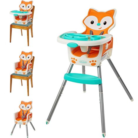 INFANTINO Chaise haute 4 en 1 Renard (1/5)