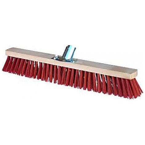 Balai cantonnier rouge 60 cm douille pvc - 8408 (1/2)