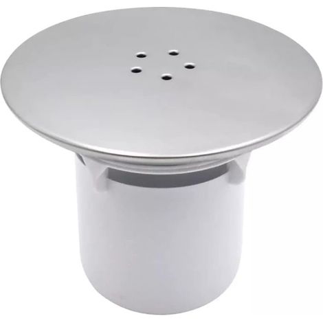 Tappo di scarico per doccia, scarico a cubo/scarico di ricambio da 115 mm facile da installare, finitura cromata, sifone per doccia a flusso rapido (1/5)