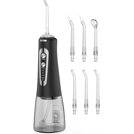 1 Hydropulseur, 5 Modes, 6 Buses, Réservoir 300 ML, IPX7, Pour Maison Et Voyage (1/5)