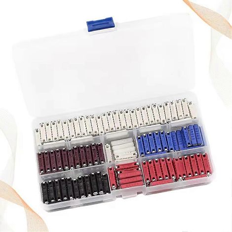 Kit de 200 fusibles automobiles - Fusibles à lames à code couleur respectueux de l'environnement, 5-40A, adaptés à la protection électrique des voitures, camions et SUV. (1/5)