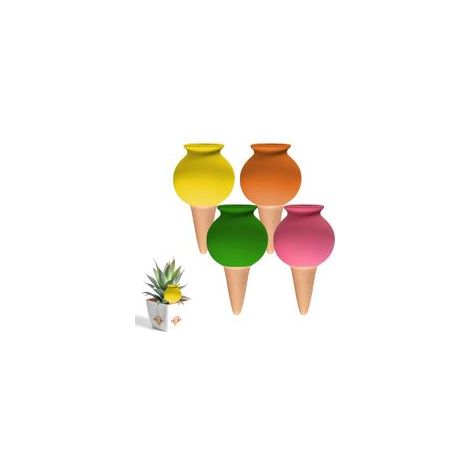 Automatisches Bewässerungssystem, Set mit 4 Tropfbewässerungsflaschen, ideal für die automatische Bewässerung von Topfpflanzen, Gärten, Terrassen und Gewächshäusern.