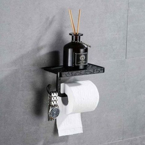 Derouleur Papier Toilette Porte Papier Toilette Mural Support Papier Toilettes Porte Rouleau de Papier Toilette Hygiénique No (1/5)