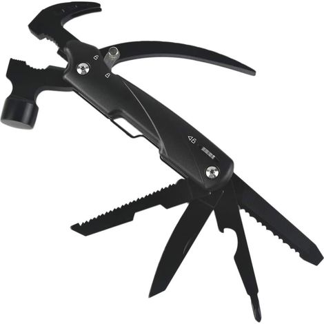 Marteau multifonction, outil multifonction en acier inoxydable, outil de poche pliable pour la survie en extérieur, le camping, Hi (1/5)