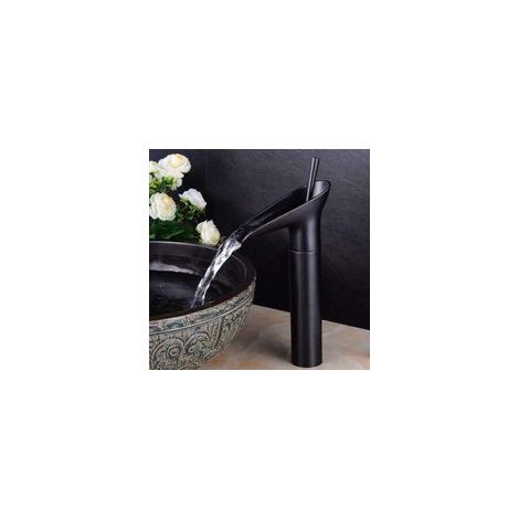 Robinet Cascade Cascade Antique Robinet Salle De Bains Bassin Robinet Lavabo En Laiton Mélangeur Robinet Robinet Chaud et Froid Eau Du Robinet Verre À Vin Style Unique H736